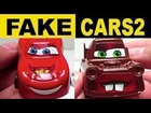 Cars 2 - Fail Fake Knock-Off Lightning McQueen, Mater, Francesco Bernoulli, Jeff Gorvette