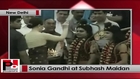 Sonia Gandhi attends Dussehra celebrations at Subhash Maidan in New Delhi