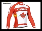 Pro Team Cycling Jerseys Long Sleeve Red&White for Men Free Shipping