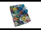 Creative Gift Wrapping with Flower Pattern Paper