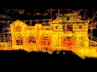 3D Laser Scanning Point Cloud Animation. Heritage Building and CAD Facade Plan,Vancouver